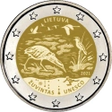 Читать новость нумизматики - ОШИБКА на монете цапли и лягушки на болоте: 2 евро 2021 года «Биосферный заповедник Жувинтас» (ЮНЕСКО, «Человек и биосфера»)