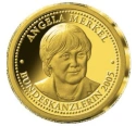 Читать новость нумизматики - Ангела Меркель на золотой медали