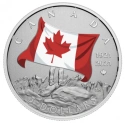 Читать новость нумизматики - Цветной флаг Канады на 5 долларах