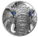 Читать новость нумизматики - Африканский слон с кристаллами Swarovski на 20 евро