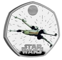 Читать новость нумизматики - Звездный истребитель X-Wing на британских монетах