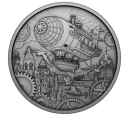 Читать новость нумизматики - Дирижабль в стиле стимпанк на 50 долларах