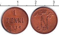 Монета 1 пенни Николая II