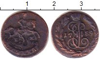 Монета полушка Екатерины 2