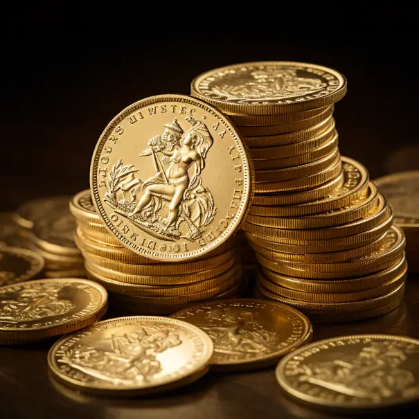 Золотые коллекционные монеты на аукционе
