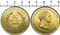 Золотая монета 50 злотых для Польши