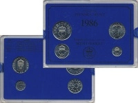 набор монет - швеция набор монет 1986 года - подробная информация фото 1