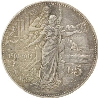 монета - италия 5 лир - подробная информация фото 1