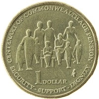 монета - австралия 1 доллар - подробная информация фото 1