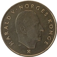 монета - норвегия 5 крон - подробная информация фото 1