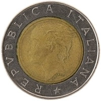 монета - италия 500 лир - подробная информация фото 1