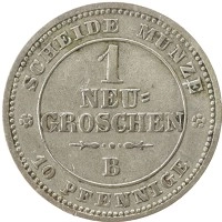 монета - саксония 1 грош - подробная информация фото 1