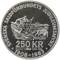 монета - швеция 250 крон - подробная информация фото 1