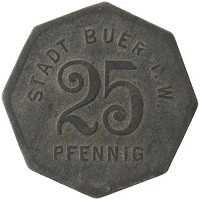 монета - германия : нотгельды 25 пфеннигов - подробная информация фото 1