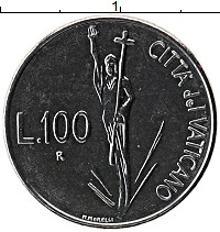монета - ватикан 100 лир - подробная информация фото 1