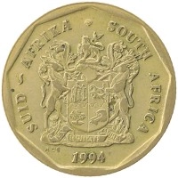 монета - юар 50 центов - подробная информация фото 1