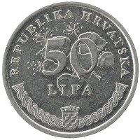 монета - хорватия 50 лип - подробная информация фото 1