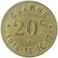 монета - франция 20 сантим - подробная информация фото 1