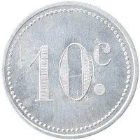 монета - франция 10 сантим - подробная информация фото 1