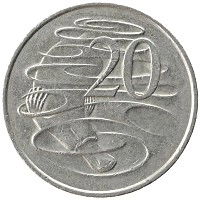 монета - австралия 20 центов - подробная информация фото 1