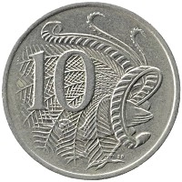 монета - австралия 10 центов - подробная информация фото 1