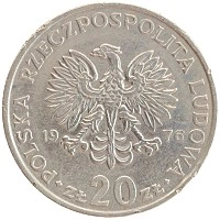монета - польша 20 злотых - подробная информация фото 1