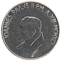 монета - ватикан 50 лир - подробная информация фото 1