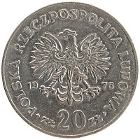 монета - польша 20 злотых - подробная информация фото 1