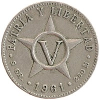 монета - куба 5 сентаво - подробная информация фото 1