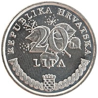 монета - хорватия 20 лип - подробная информация фото 1