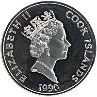 монета - острова кука 50 долларов - подробная информация фото 1