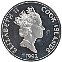 монета - острова кука 50 долларов - подробная информация фото 1