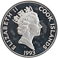 монета - острова кука 50 долларов - подробная информация фото 1
