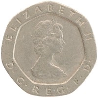 монета - великобритания 20 пенсов - подробная информация фото 1