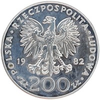 монета - польша 200 злотых - подробная информация фото 1