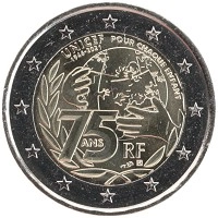 монета - франция 2 евро - подробная информация фото 1