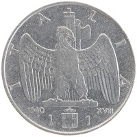 монета - италия 1 лира - подробная информация фото 1