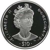 монета - виргинские острова 10 долларов - подробная информация фото 1
