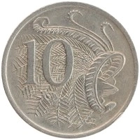 монета - австралия 10 центов - подробная информация фото 1