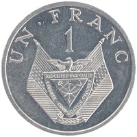 монета - руанда 1 франк - подробная информация фото 1