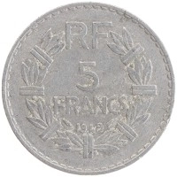 монета - франция 5 франков - подробная информация фото 1