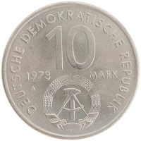 монета - гдр 10 марок - подробная информация фото 1