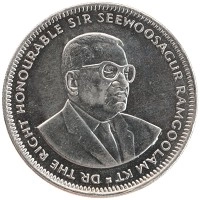 монета - маврикий 1 рупия - подробная информация фото 1