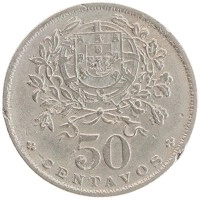 монета - португалия 50 сентаво - подробная информация фото 1