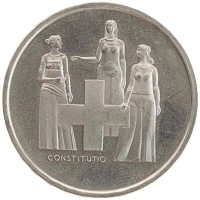 монета - швейцария 5 франков - подробная информация фото 1