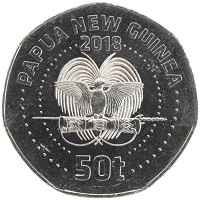 монета - папуа-новая гвинея 50 тоа - подробная информация фото 1
