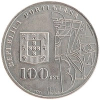 монета - португалия 100 эскудо - подробная информация фото 1
