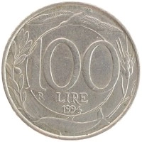 монета - италия 100 лир - подробная информация фото 1