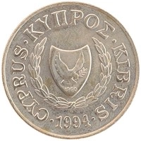 монета - кипр 20 центов - подробная информация фото 1