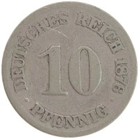 монета - германия 10 пфеннигов - подробная информация фото 1